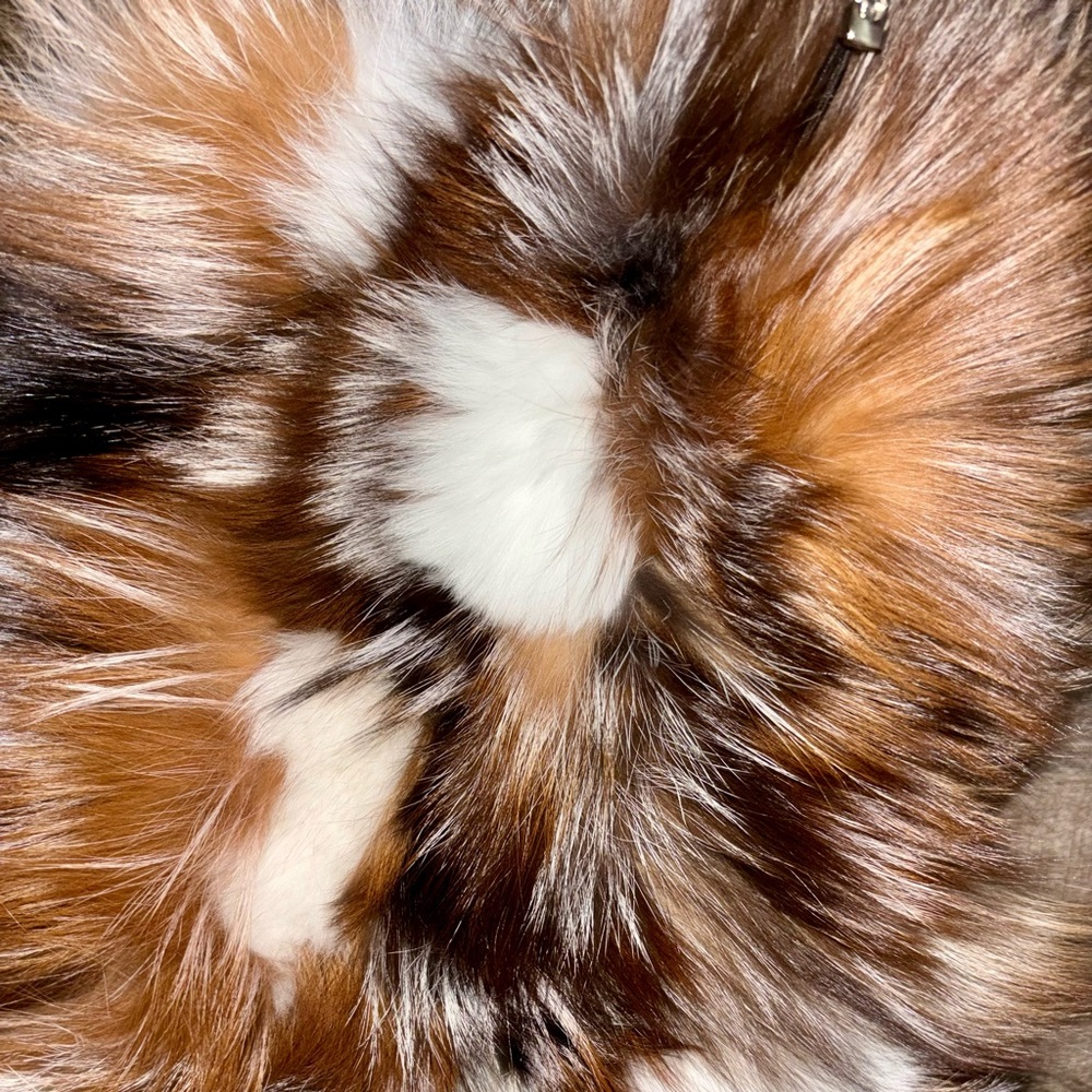Real Fox Fur Multicolored Thigh High Boots - Size 8 - 72 cm shaft - Picture 3 of 5